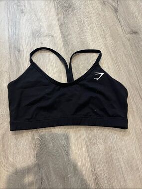 Gymshark Black Double-Strap V-Back Sports Bra